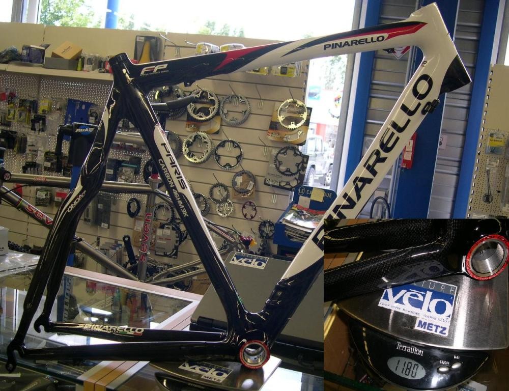 Pinarello Paris Carbon 2007 : 1180gr