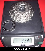 Shimano Ultegra 6600 2006 : 232gr