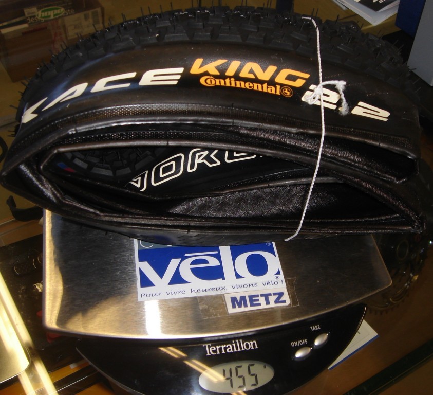 Continental Race King 2008 : 455gr