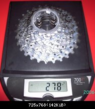 Campagnolo Chorus 2005 : 278gr